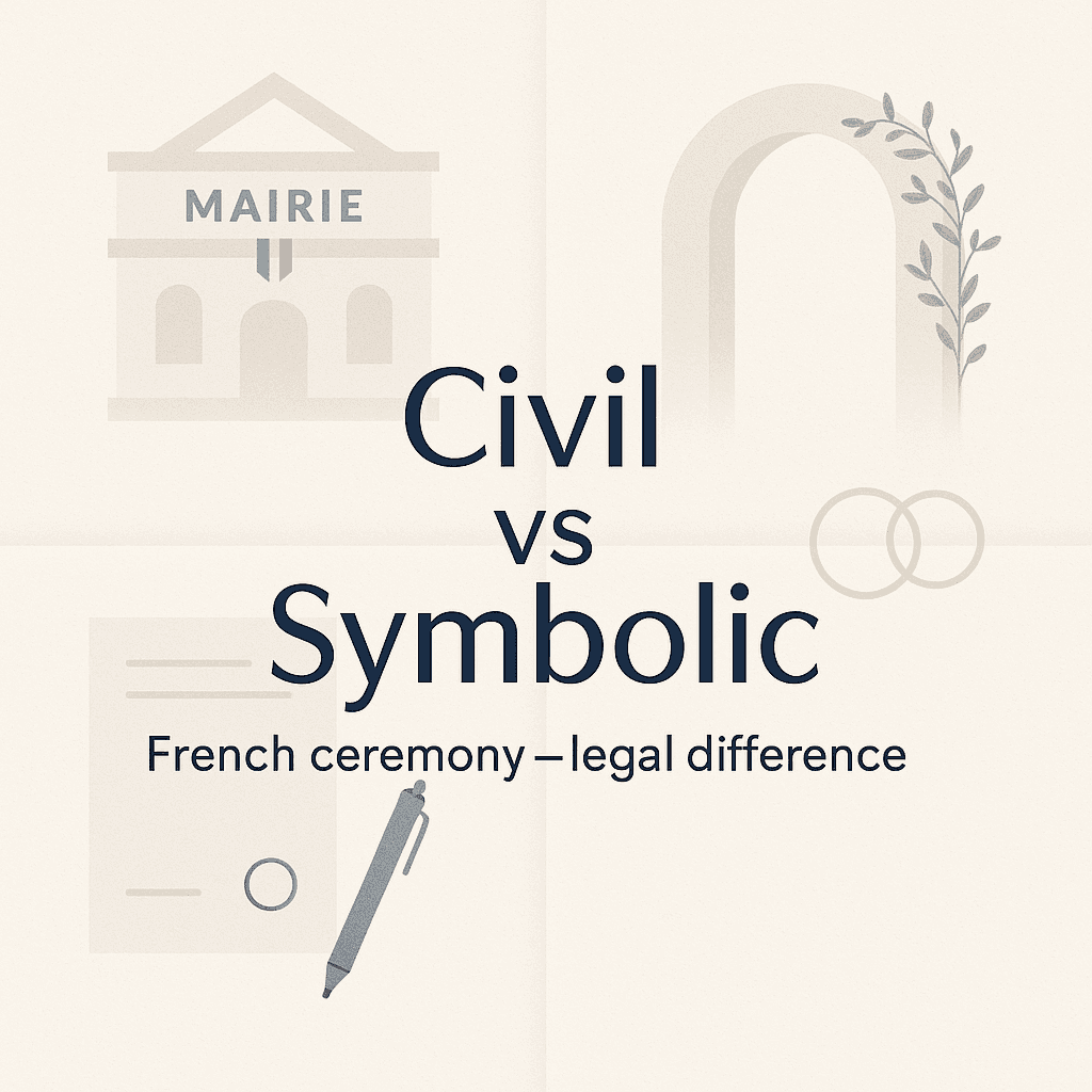 French Civil Ceremony vs Symbolic Ceremony: What Is the Legal Difference?