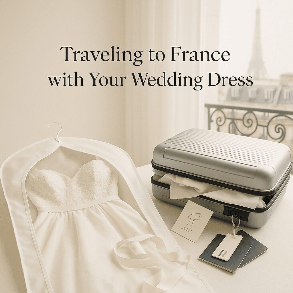 How to Travel to France With Your Wedding Dress Without Ruining It How to Travel to France With Your Wedding Dress Without Ruining It