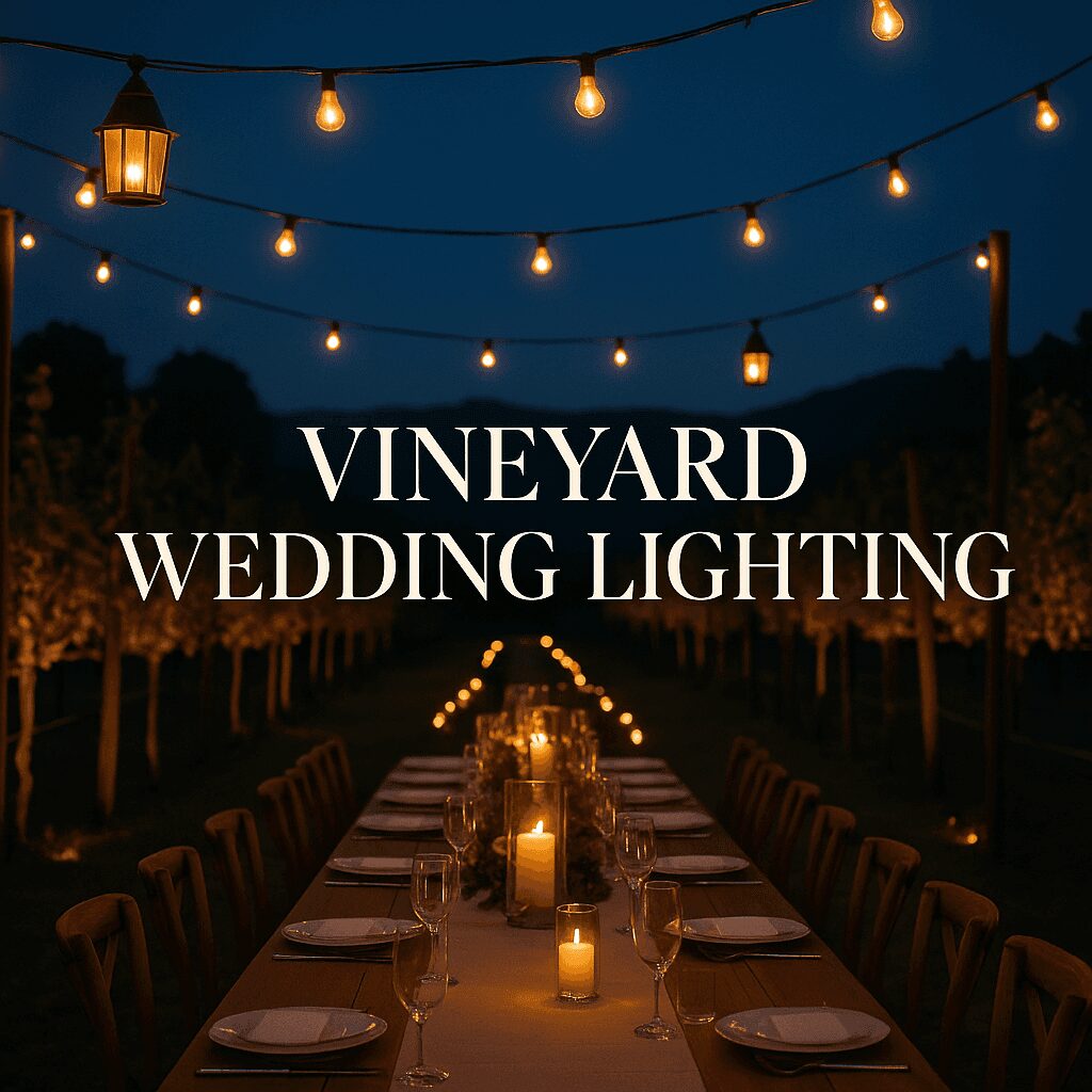 Outdoor Wedding Lighting Ideas That Transform a Vineyard Reception Outdoor Wedding Lighting Ideas That Transform a Vineyard Reception