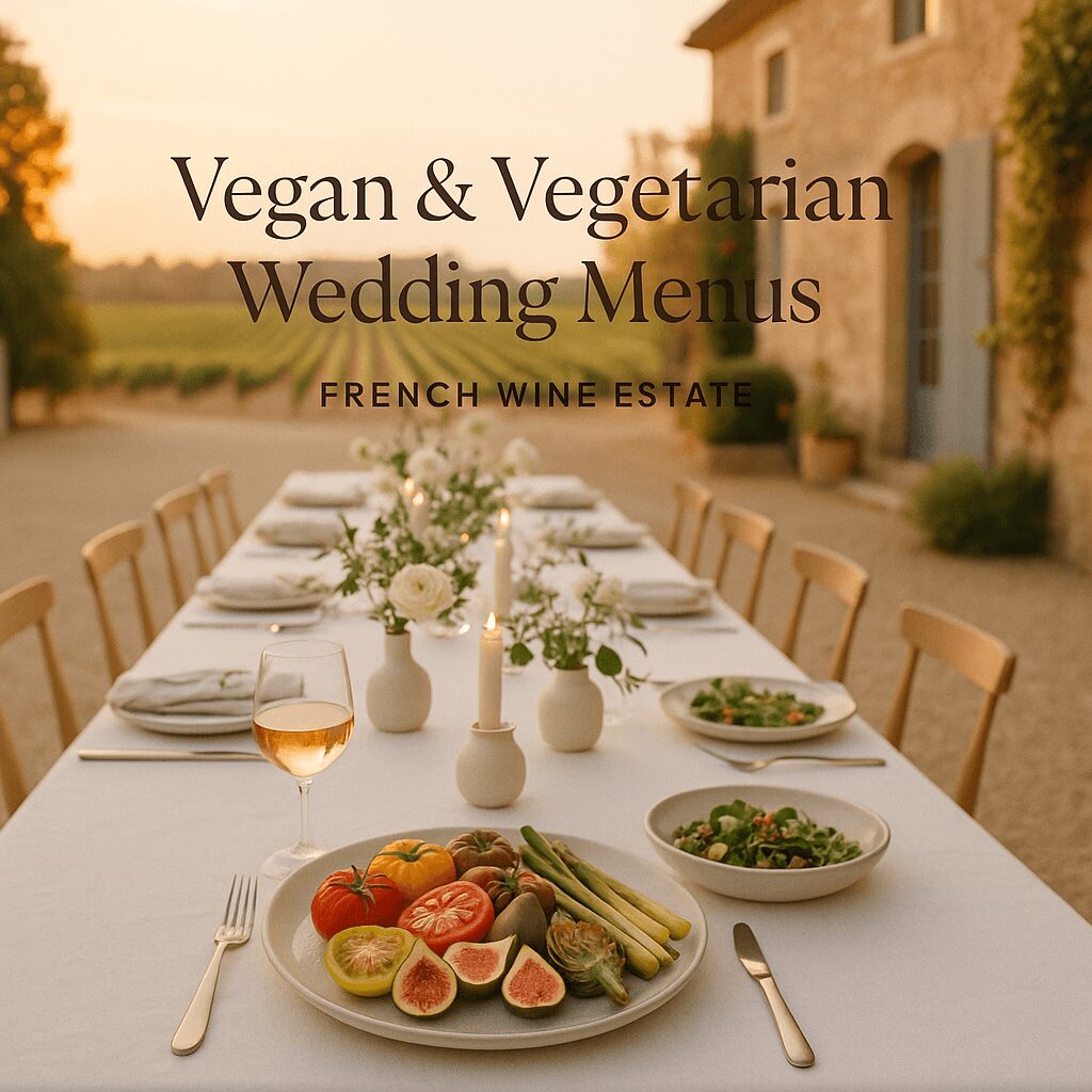 Vegan and Vegetarian Wedding Menus at a French Wine Estate Vegan and Vegetarian Wedding Menus at a French Wine Estate