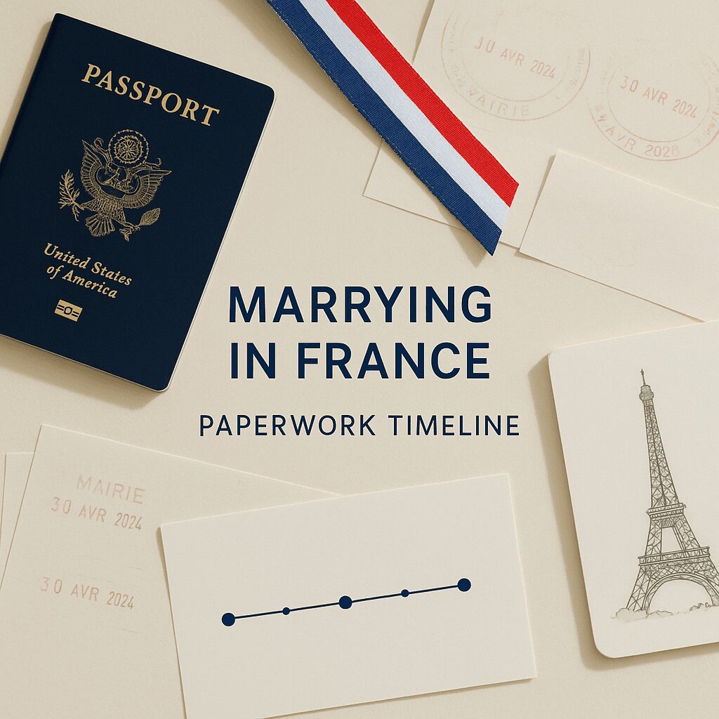 Americans Marrying in France: The Paperwork Timeline