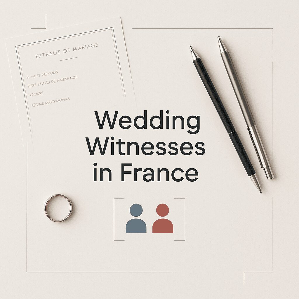 How Many Witnesses You Need for a Wedding in France