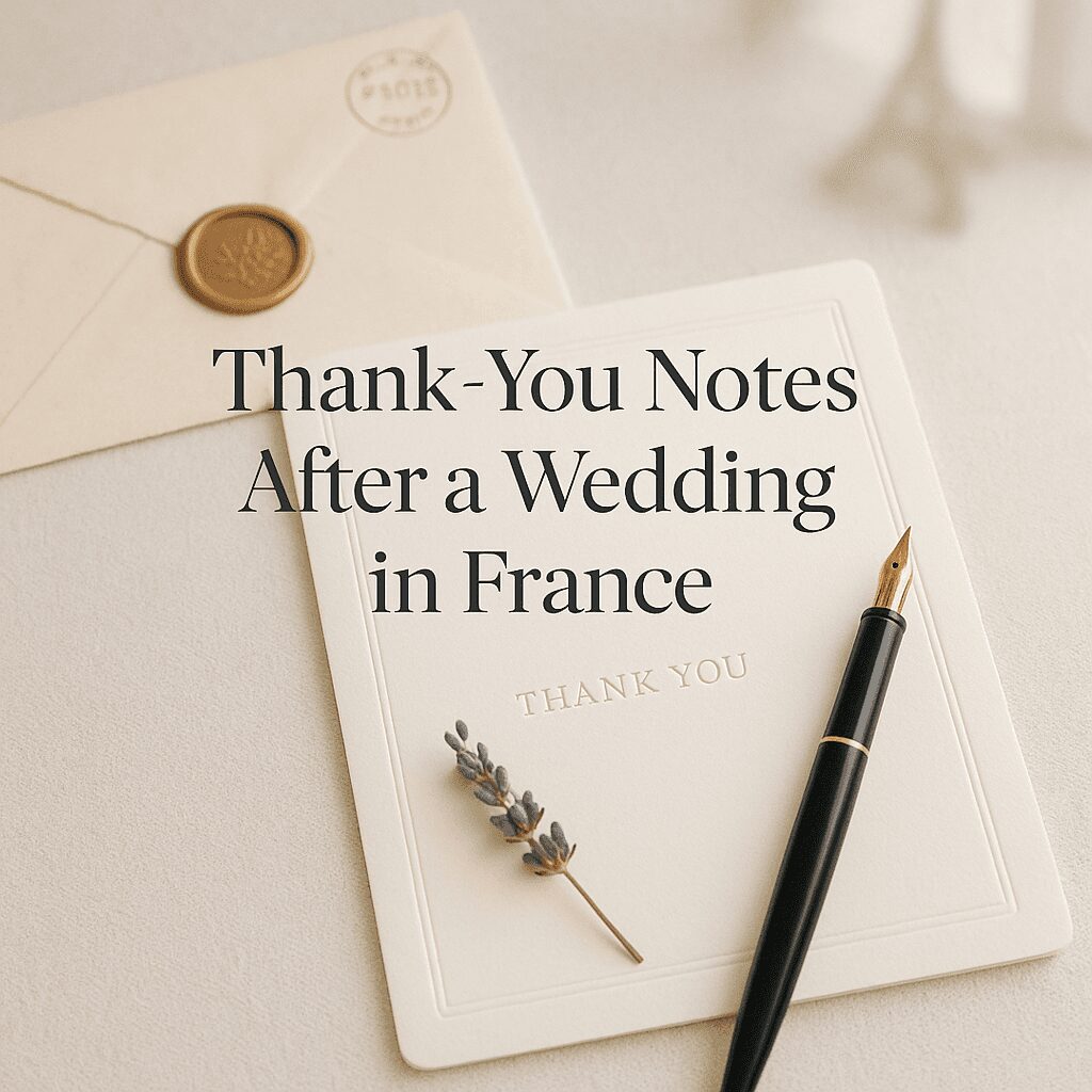 How to Write the Perfect Thank-You Notes After Your Destination Wedding in France How to Write the Perfect Thank-You Notes After Your Destination Wedding in France