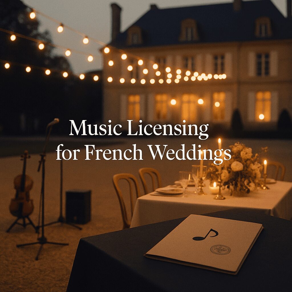Music Licensing at French Wedding Venues: What Every Couple Needs to Know Music Licensing at French Wedding Venues: What Every Couple Needs to Know