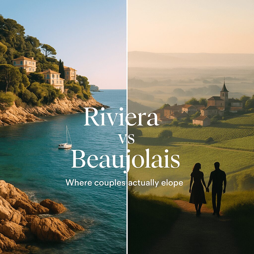 French Riviera vs Beaujolais: Where Couples Actually Elope
