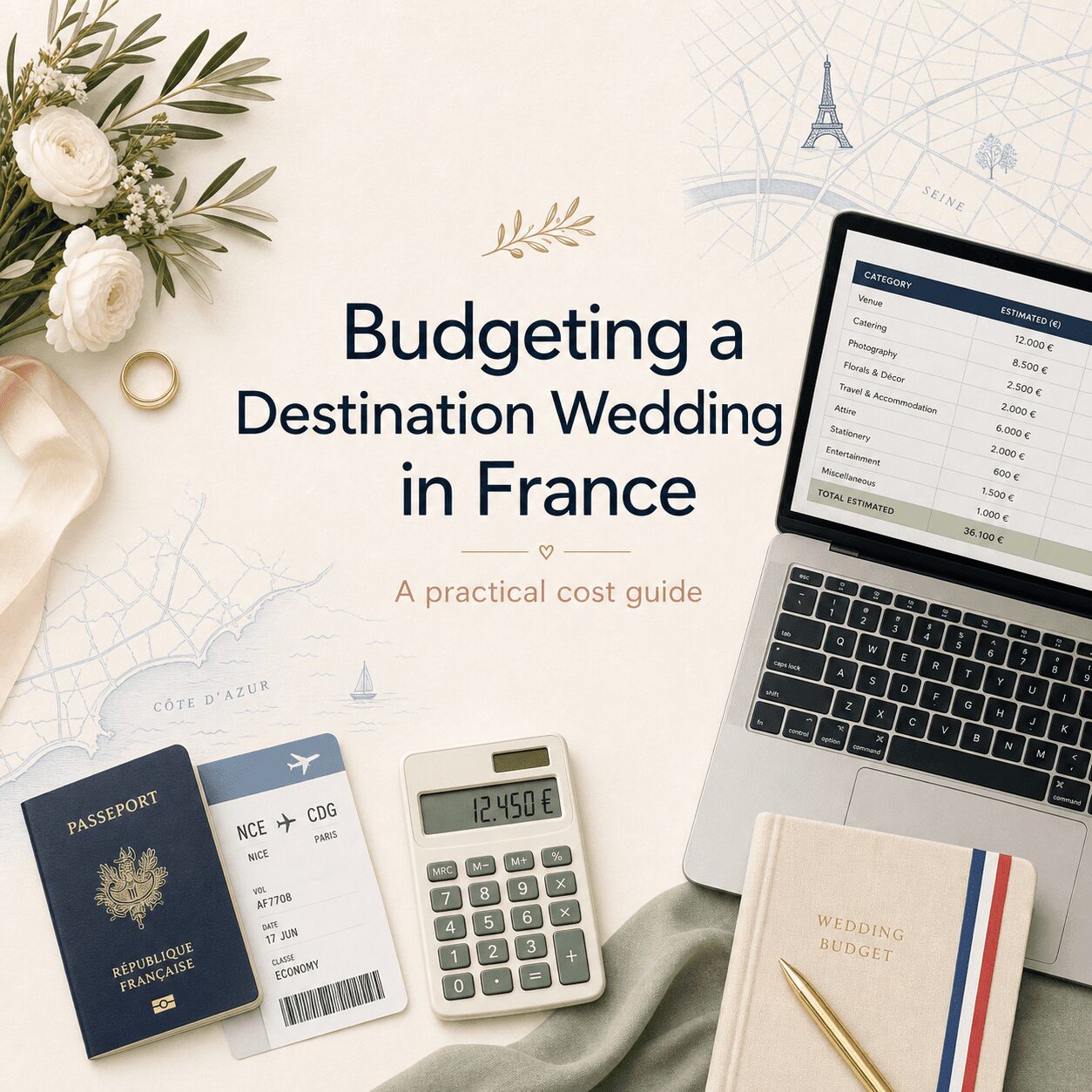 How to Budget for a Destination Wedding in France How to Budget for a Destination Wedding in France