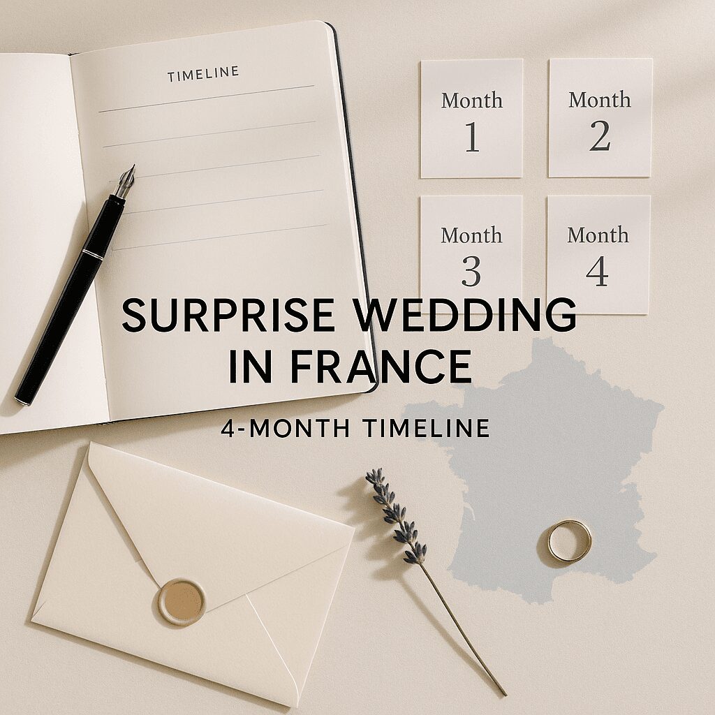 How to Plan a Surprise Wedding in France: 4-Month Timeline