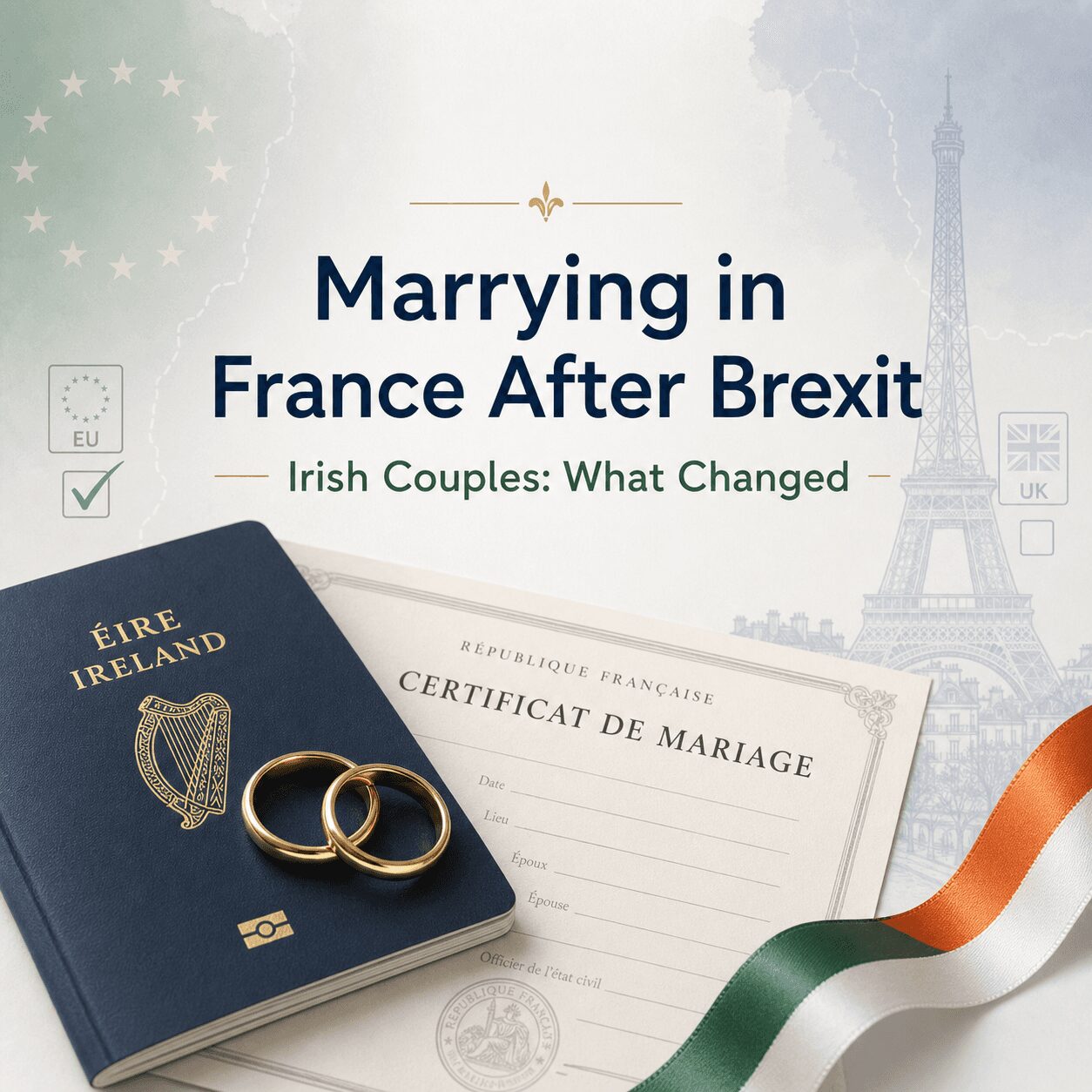 Irish Couples Marrying in France After Brexit: What Changed Irish Couples Marrying in France After Brexit: What Changed