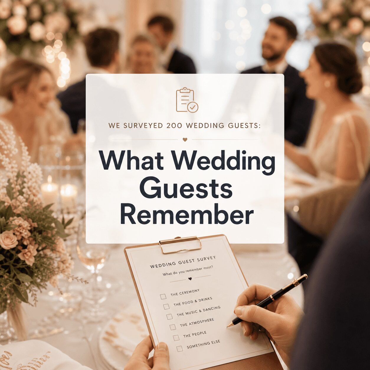 We Surveyed 200 Wedding Guests: What They Remember Most