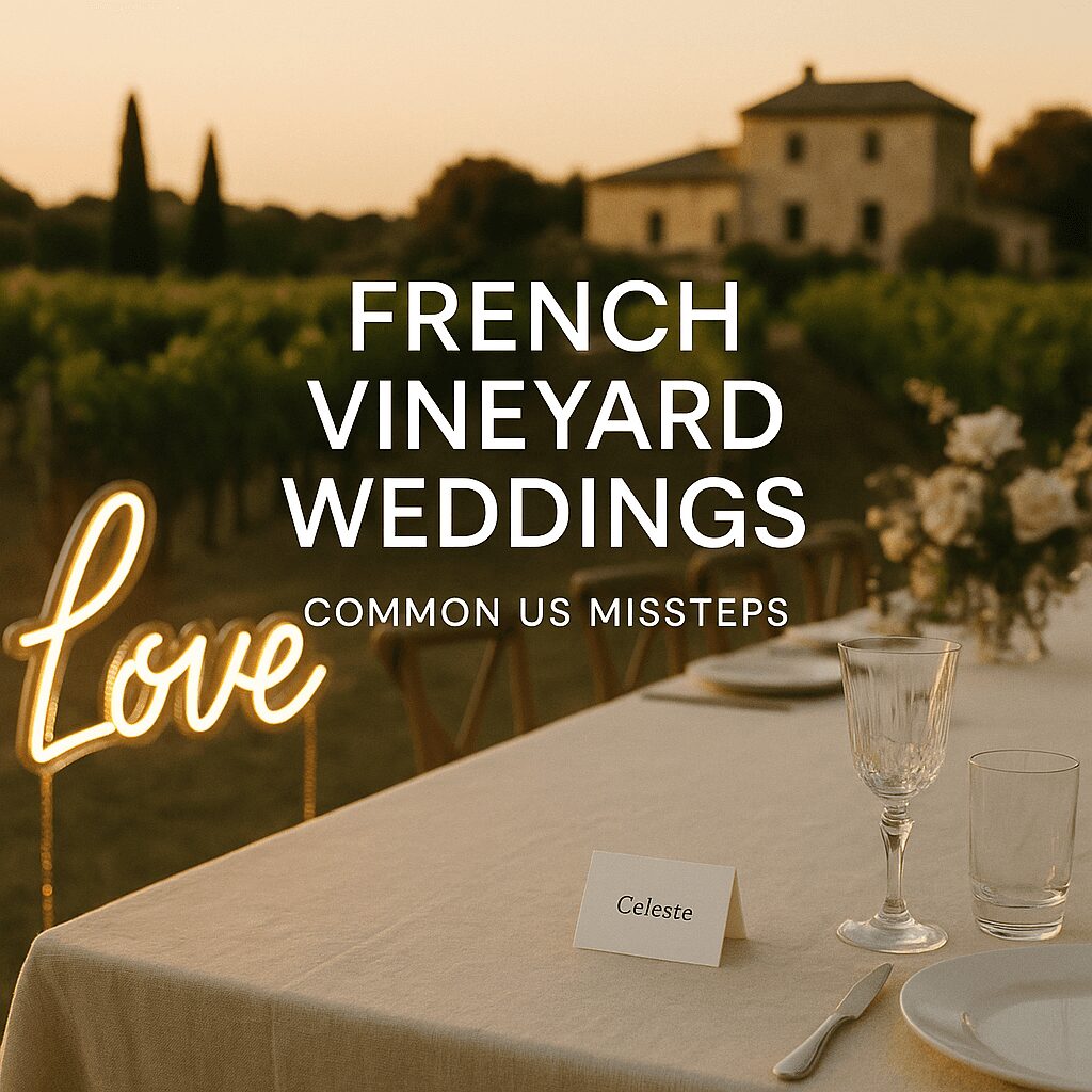 What US Couples Get Wrong About French Vineyard Weddings