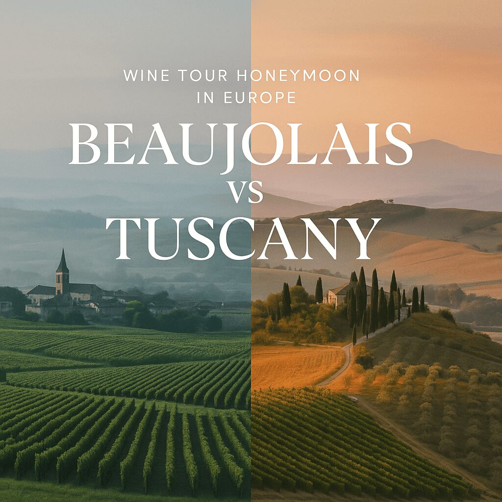 Wine Tour Honeymoon in Europe: Beaujolais vs Tuscany Wine Tour Honeymoon in Europe: Beaujolais vs Tuscany