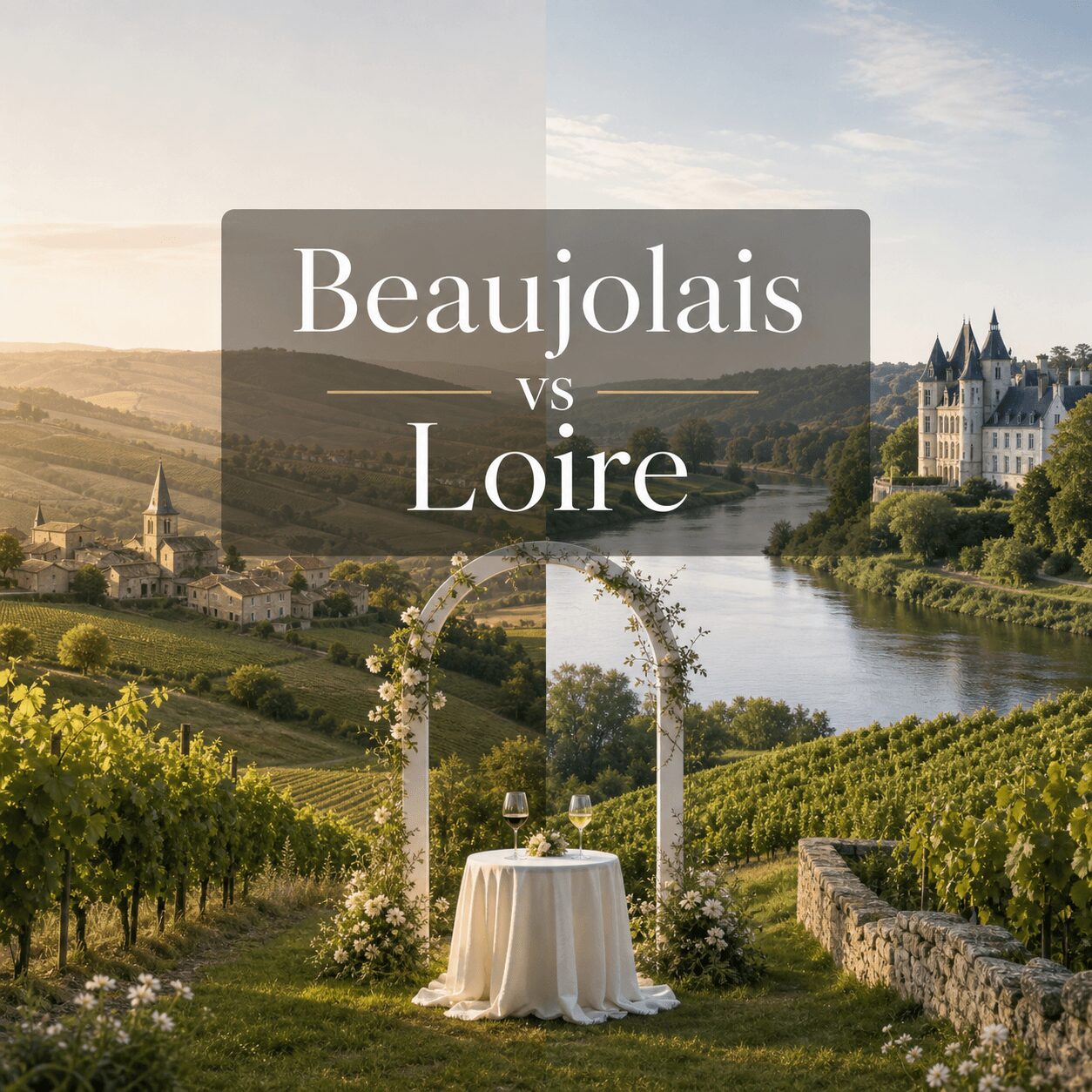 Beaujolais vs Loire Valley for a Vineyard Wedding