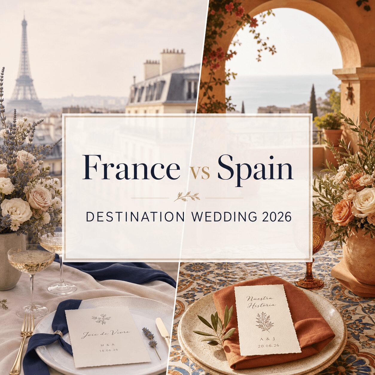 France vs Spain for a Destination Wedding: 2026 Compared France vs Spain for a Destination Wedding: 2026 Compared