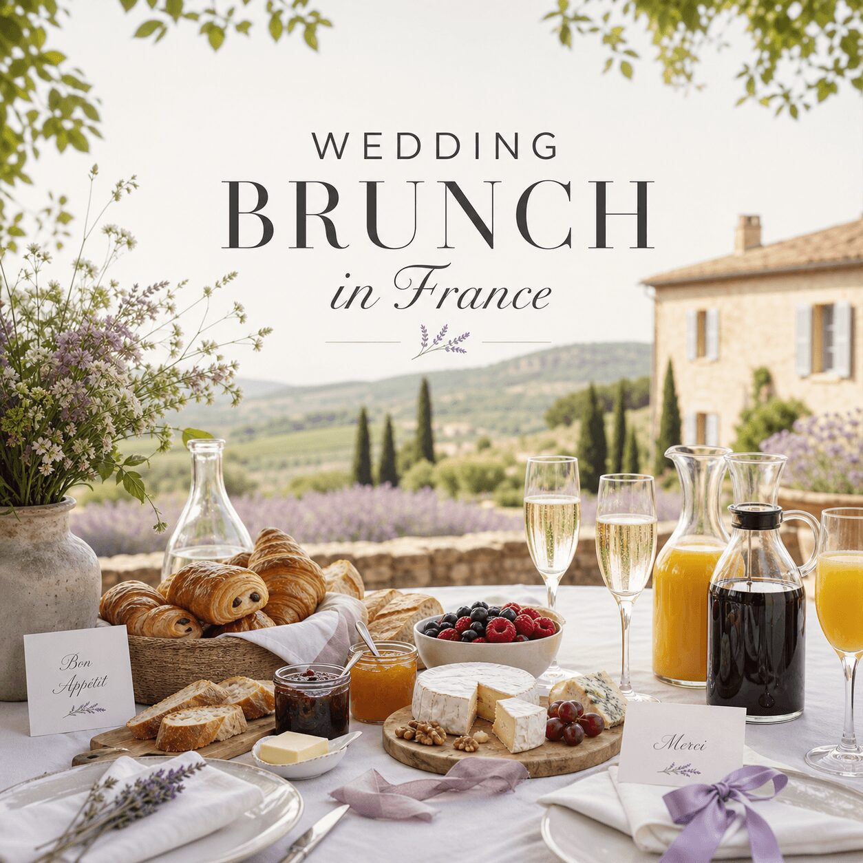 Morning-After Wedding Brunch Ideas in France Morning-After Wedding Brunch Ideas in France