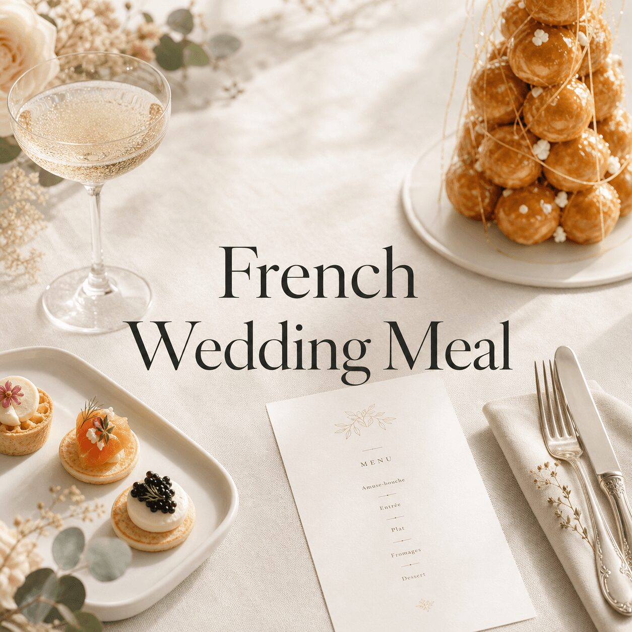 The French Wedding Meal: From Aperitif to Piece Montee The French Wedding Meal: From Aperitif to Piece Montee