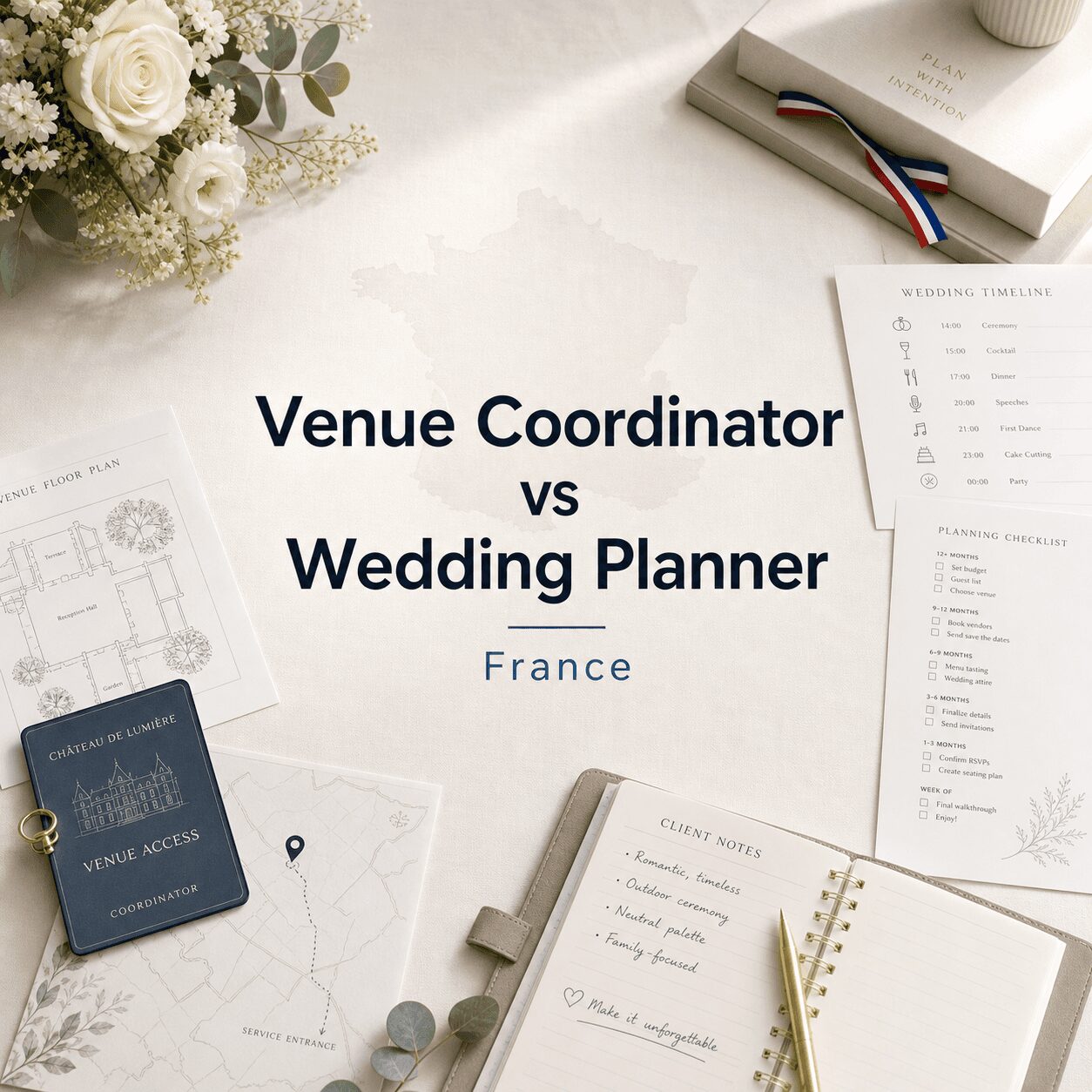 Venue Coordinator vs Wedding Planner in France