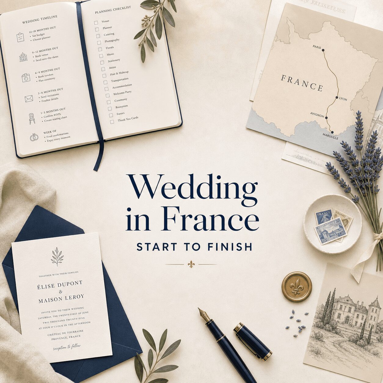 A Wedding in France: What It Actually Takes, Start to Finish A Wedding in France: What It Actually Takes, Start to Finish