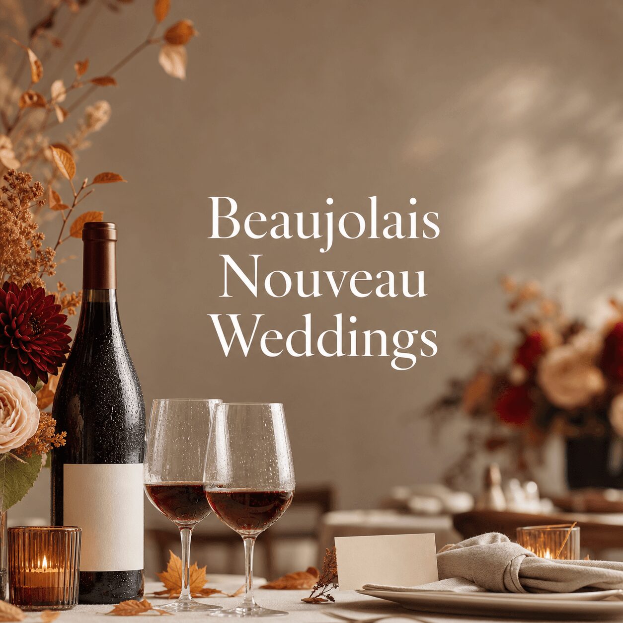 Beaujolais Nouveau Weddings: A November Celebration Beaujolais Nouveau Weddings: A November Celebration