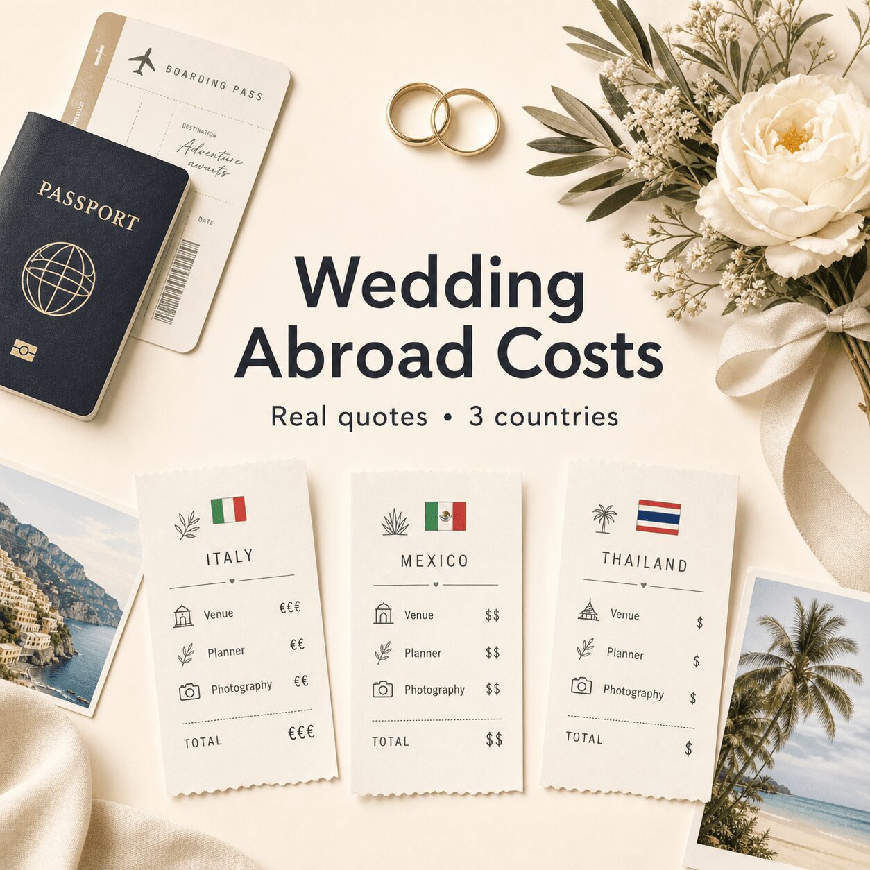 How Much Does a Wedding Abroad Cost? Real Quotes from Three Countries How Much Does a Wedding Abroad Cost? Real Quotes from Three Countries