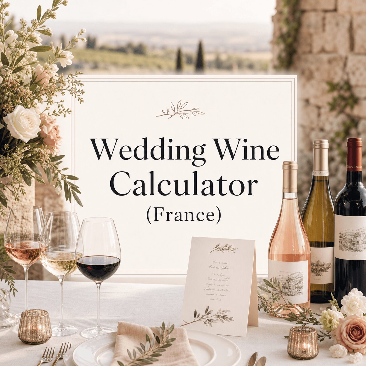 How Much Wine to Order for Your Wedding in France How Much Wine to Order for Your Wedding in France