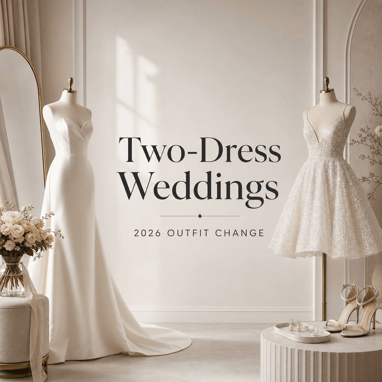 Two-Dress Weddings: The 2026 Bridal Outfit Change Two-Dress Weddings: The 2026 Bridal Outfit Change