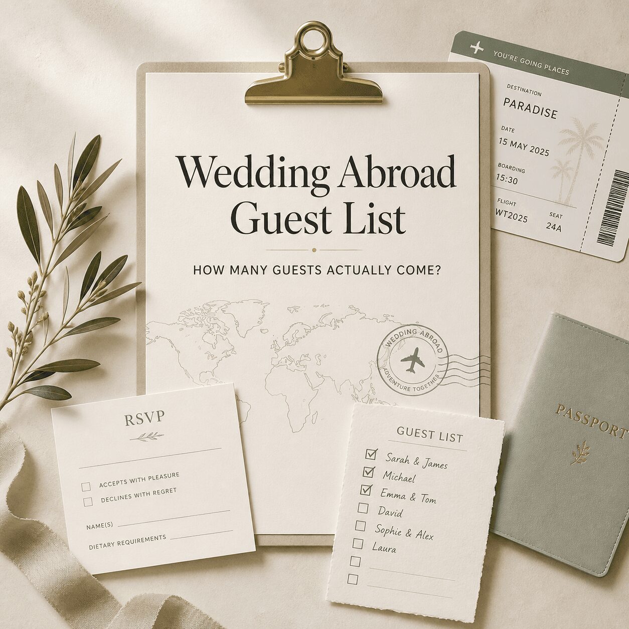Wedding Abroad Guest List: How Many People Actually Come? Wedding Abroad Guest List: How Many People Actually Come?