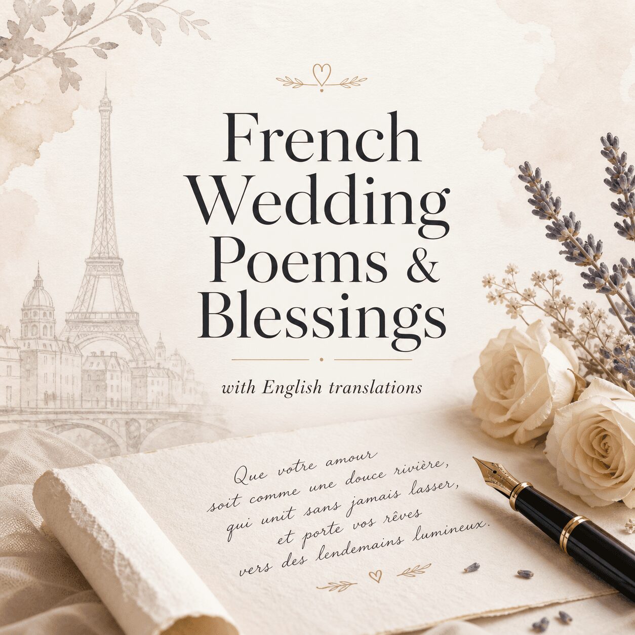 French Wedding Poems and Blessings (with English Translations) French Wedding Poems and Blessings (with English Translations)
