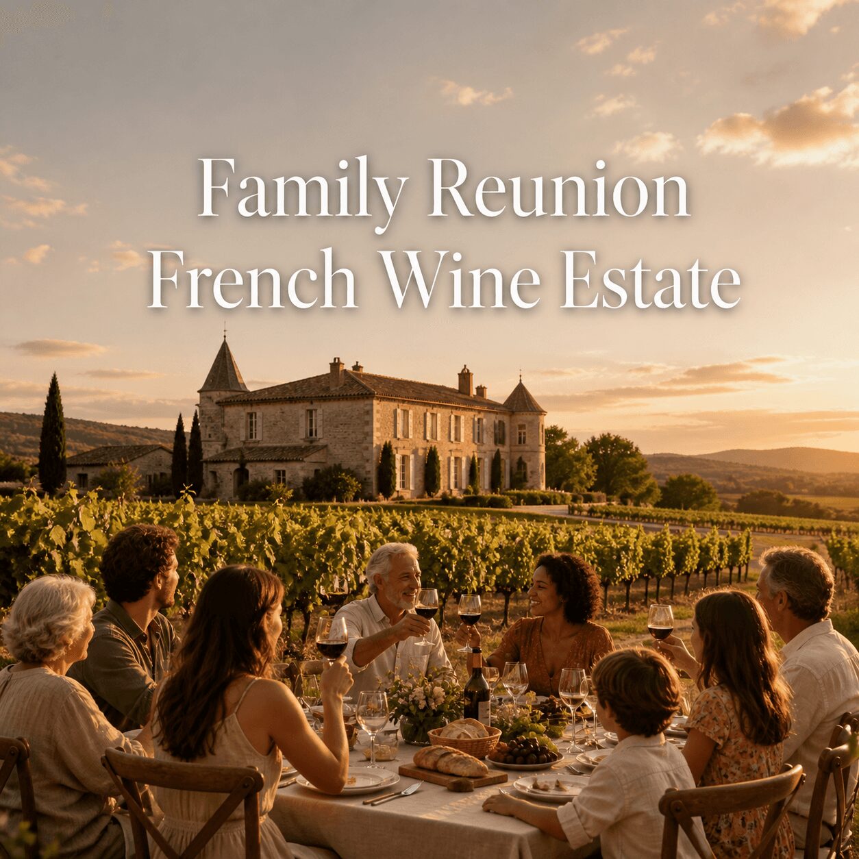 Hosting a Family Reunion at a French Wine Estate Hosting a Family Reunion at a French Wine Estate