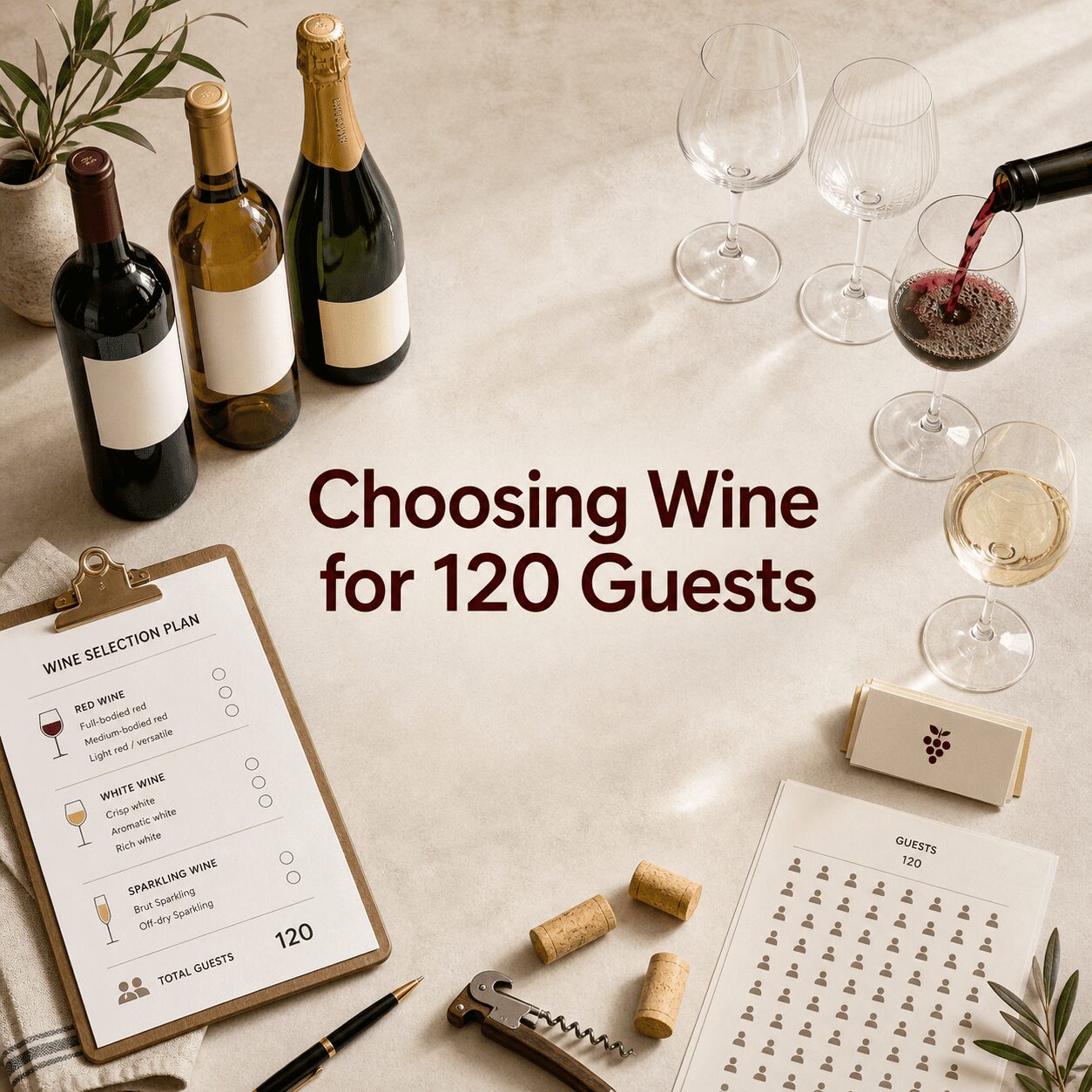 How a Winemaker Actually Chooses the Wine for 120 Guests How a Winemaker Actually Chooses the Wine for 120 Guests