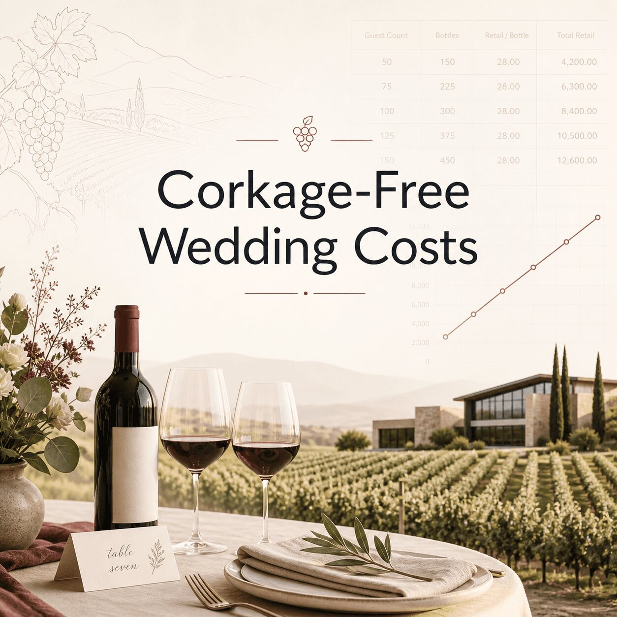 The Real Cost of a Corkage-Free Wedding: A Wine Estate Does the Maths The Real Cost of a Corkage-Free Wedding: A Wine Estate Does the Maths