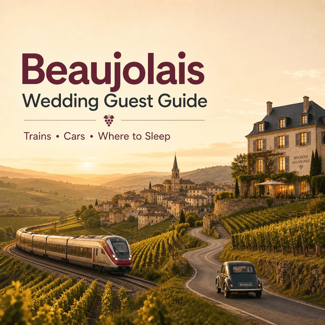 Wedding Guest Guide to Beaujolais: Trains, Cars, and Where to Sleep Wedding Guest Guide to Beaujolais: Trains, Cars, and Where to Sleep